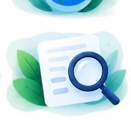 Illustration of a document under a magnifying glass